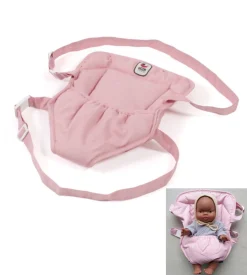 Babytrage rosa, unter anderem für die Puppen Gordi und Miniland- Puppenmöbel Und Zubehör|Gordi Puppenkleidung