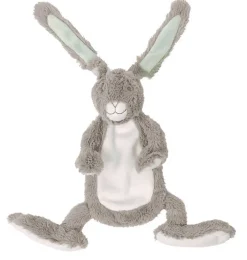 Happy Horse Kuscheltuch Grey Rabbit Twine mit Knisterohren- Schmusetuch|Kuscheltiere < 15 Euro