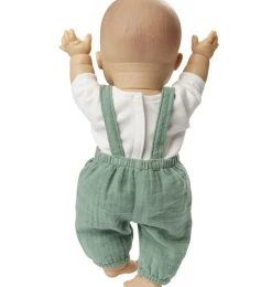 Heless -Latzhose mit T-Shirt für Gordi-Puppen / Salbeigrün- Gordi Puppenkleidung|Paola Reina Gordi Babypuppen