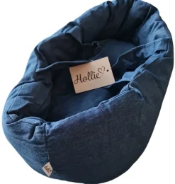 Hollie Puppentrage/Reisebett aus coolem Denim- Puppenmöbel Und Zubehör|Gordi Puppenkleidung