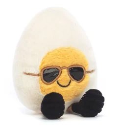 Jellycat knuffels Jellycat Amüsantes gekochtes Ei, schick mit Sonnenbrille- Essen / Food