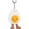 Jellycat knuffels Jellycat Bashful Hase Silber/Taschenanhänger- Essen / Food