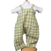 Mamamemo doll clothes & accessories Karierte Latzhose mit weißem T-Shirt von Mamamemo- Gordi Puppenkleidung|Paola Reina Gordi Babypuppen