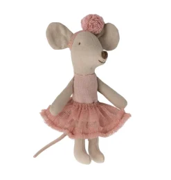 Maileg Ballerina-Maus kleine Schwester / rosa- Mädchen|Kuscheltiere Mit Mäusen Und Ratten