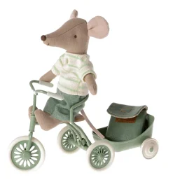 Maileg Big Brother Dreiradmaus mit Tasche- Maileg Big Brother Mäuse, Kleidung Und Zubehör|Jungen