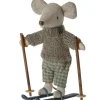 Maileg Big Brother Maus mit Skiset- Puppenhaus Und Mäusehaus|Maileg Big Brother Mäuse, Kleidung Und Zubehör