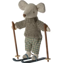 Maileg Big Brother Maus mit Skiset- Puppenhaus Und Mäusehaus|Maileg Big Brother Mäuse, Kleidung Und Zubehör