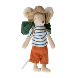 Maileg Big Brother Wandermaus mit Schlafsack- Puppenhaus Und Mäusehaus|Maileg Big Brother Mäuse, Kleidung Und Zubehör
