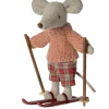 Maileg Big Sister Maus mit Skiset- Puppenhaus Und Mäusehaus|Maileg Big Sister Mäuse, Kleidung Und Zubehör