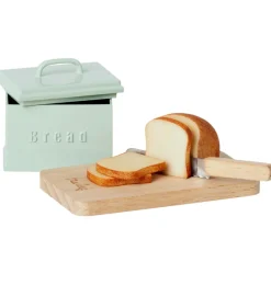 Maileg Brotkasten mit Küchenutensilien- Puppenmöbel Und Zubehör|Puppenhaus Und Mäusehaus