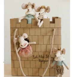Maileg Karton-Schlosstasche mint- Puppenhaus Und Mäusehaus|Jungen