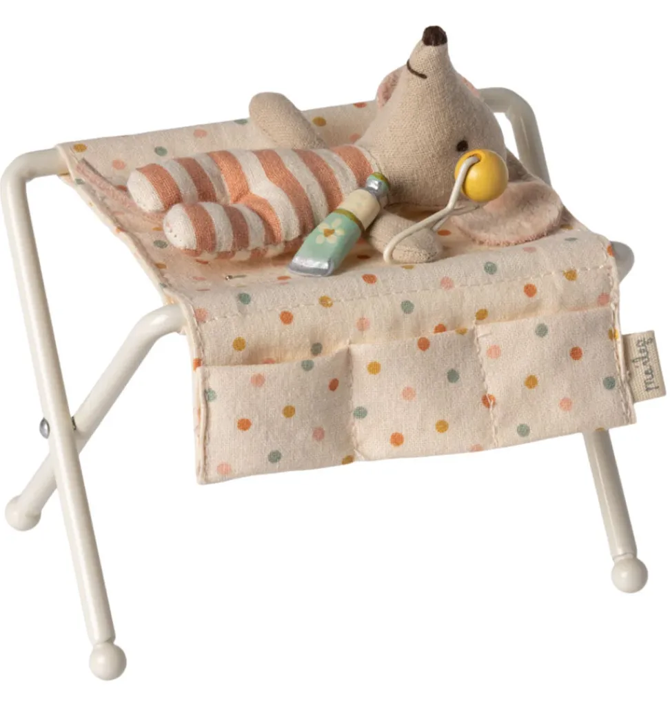 Maileg Kinderzimmertisch für die Babymäuse / gebrochenes Weiß- Puppenmöbel Und Zubehör|Puppenhaus Und Mäusehaus