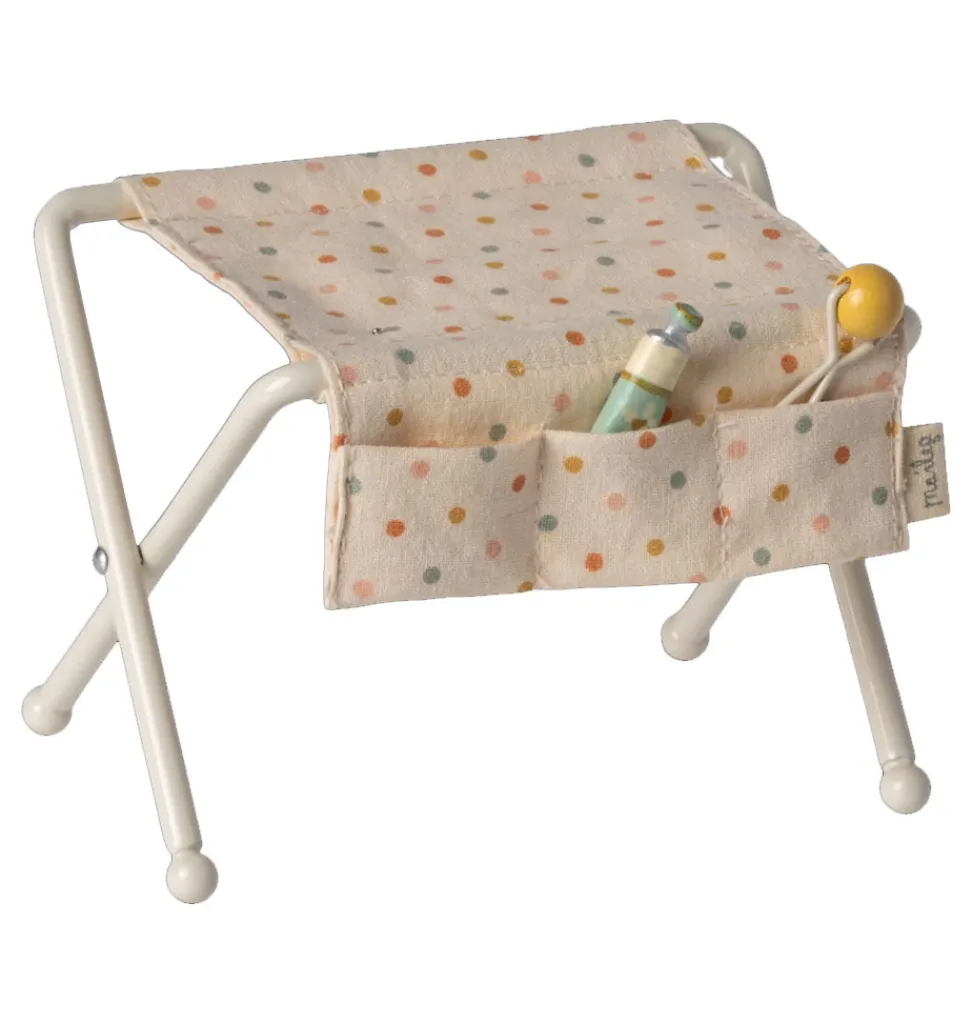 Maileg Kinderzimmertisch für die Babymäuse / gebrochenes Weiß- Puppenmöbel Und Zubehör|Puppenhaus Und Mäusehaus
