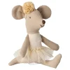 Maileg kleine Schwester Ballerina-Maus / gebrochenes Weiß- Puppenhaus Und Mäusehaus|Mädchen