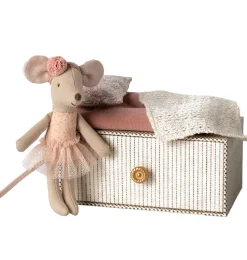 Maileg Little Miss Mouse in ihrem Tagesbett- Puppenhaus Und Mäusehaus|Mädchen