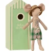 Maileg Strandmaus Papa in Cabin de Plage- Puppenhaus Und Mäusehaus|Maileg Vater Und Mutter Maus / Opa Und Oma Maus