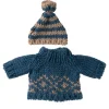Maileg Strickpullover und Mütze für Vater Maus- Kleidung Für Die Maileg-mäuse|Puppenhaus Und Mäusehaus