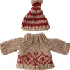 Maileg Strickpullover und Mütze für Mutter Maus- Puppenmöbel Und Zubehör|Kleidung Für Die Maileg-mäuse