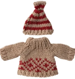 Maileg Strickpullover und Mütze für Mutter Maus- Puppenmöbel Und Zubehör|Kleidung Für Die Maileg-mäuse