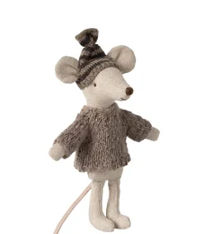 Maileg Strickpullover und Mütze für Big Brother Maus- Kleidung Für Die Maileg-mäuse|Puppenhaus Und Mäusehaus