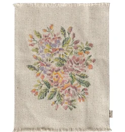 Maileg Teppich Blumen groß- Puppenmöbel Und Zubehör|Puppenhaus Und Mäusehaus
