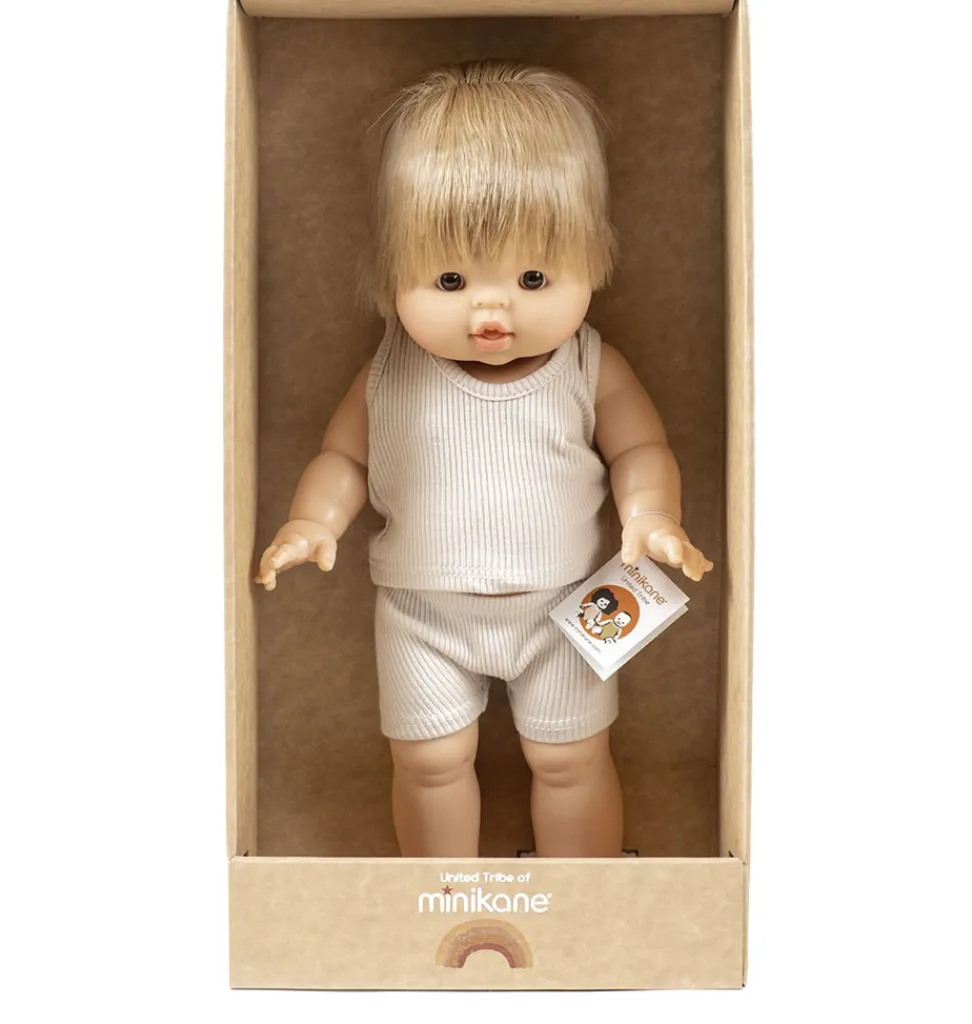 Minikane / Paola Reina Gordi Puppe Archie mit Unterwäsche / 37 cm- Minikane Alle Exklusiven Puppen Gordi, Babys, Minis, Stehpuppen|Minikane Puppen, Möbel Und Accessoires