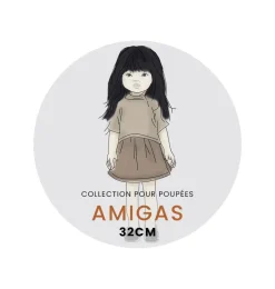 Minikane Amigas Baumwollpuppenkleid Nausicaa- Amigas Puppenkleidung Und Schuhe|Minikane Puppenkleidung Für Gordis, Gordi Debout, Amigas, Babys, Les Minis & Peque