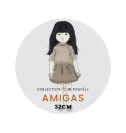 Minikane Amigas Baumwollpuppenkleid Salambo- Amigas Puppenkleidung Und Schuhe|Minikane Puppenkleidung Für Gordis, Gordi Debout, Amigas, Babys, Les Minis & Peque