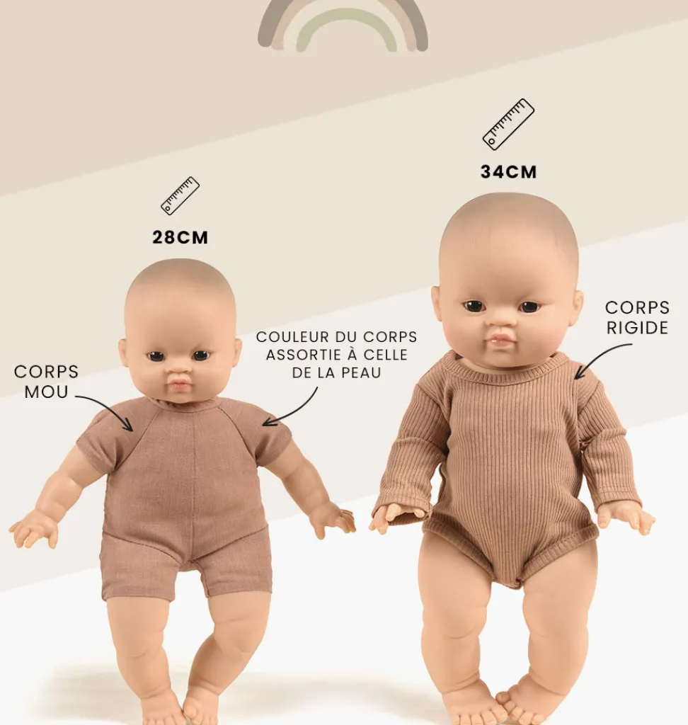 Minikane Babypuppe Garance 28 cm- Minikane Alle Exklusiven Puppen Gordi, Babys, Minis, Stehpuppen|Minikane Puppen, Möbel Und Accessoires