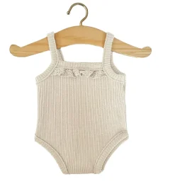 Minikane Body / Bodysuit / Unterwäsche für Gordi Puppen / Farbe Leinen nat- Gordi Puppenkleidung|Puppenunterwäsche
