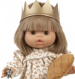 Minikane goldene Krone für Gordi-Puppen- Puppenmöbel Und Zubehör|Gordi Puppenkleidung