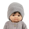 Minikane Gordi-Puppen und Bambinis graue Strickmütze Marius- Gordi Puppenkleidung|Minikane Puppenkleidung Für Gordis, Gordi Debout, Amigas, Babys, Les Minis & Peque