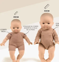 Minikane Kollektion Babys / Body / Strampler Cassonade- Kleidung Für Die Minikane Babys Von 28 Cm|Puppenunterwäsche