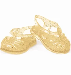 Minikane Plastiksandalen gold für Gordi-Puppen mit Glitzer- Puppenmöbel Und Zubehör|Gordi Puppenkleidung