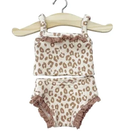 Minikane Unterwäscheset für Gordi-Puppen / Leopardenmuster- Gordi Puppenkleidung|Puppenunterwäsche