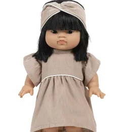 Minikane -Bademantel mit Gänseblümchenmuster und umgedrehtem Haarband auf Milleraies-Galerie- Gordi Puppenkleidung|Minikane Puppenkleidung Für Gordis, Gordi Debout, Amigas, Babys, Les Minis & Peque