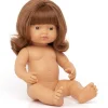 Miniland poppen Miniland-Puppenmädchen mit roten Haaren- Miniland-puppen|Mädchen