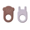 OYOY Set mit zwei Beißringen Nelson & Ling Ling Baby Teether- Beißspielzeug Und Badespielzeug