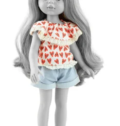 Paola Reina poppen Paola Reina Amigas Puppenkleidungsset Shorts und Oberteil- Amigas Puppenkleidung Und Schuhe|Amigas-puppen Von Minikane & Paola Reina