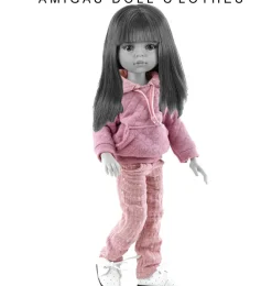 Paola Reina poppen Paola Reina Amigas Puppenkleidungsset, Kapuzenpullover und Jogginghose- Amigas Puppenkleidung Und Schuhe|Amigas-puppen Von Minikane & Paola Reina