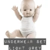 Paola Reina poppen Paola Reina Baby Gordi Unterwäsche Set grau- Paola Reina Gordi Babypuppen|Mädchen