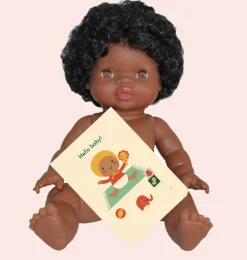 Paola Reina poppen Paola Reina Gordi Puppe Jahia- Minikane Puppen, Möbel Und Accessoires|Paola Reina Gordi Babypuppen
