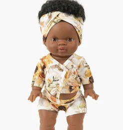 Paola Reina poppen Paola Reina Gordi Puppe Jahia- Minikane Puppen, Möbel Und Accessoires|Paola Reina Gordi Babypuppen