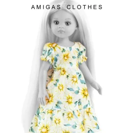 Paola Reina poppen Paola Reina Kleid für die Amigas-Puppe- Amigas Puppenkleidung Und Schuhe|Amigas-puppen Von Minikane & Paola Reina