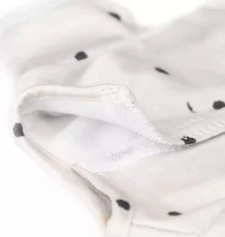 Skrållan isches graues Kleid mit Punkten für Puppen von 36 bis 40 cm- Gordi Puppenkleidung|Mädchen